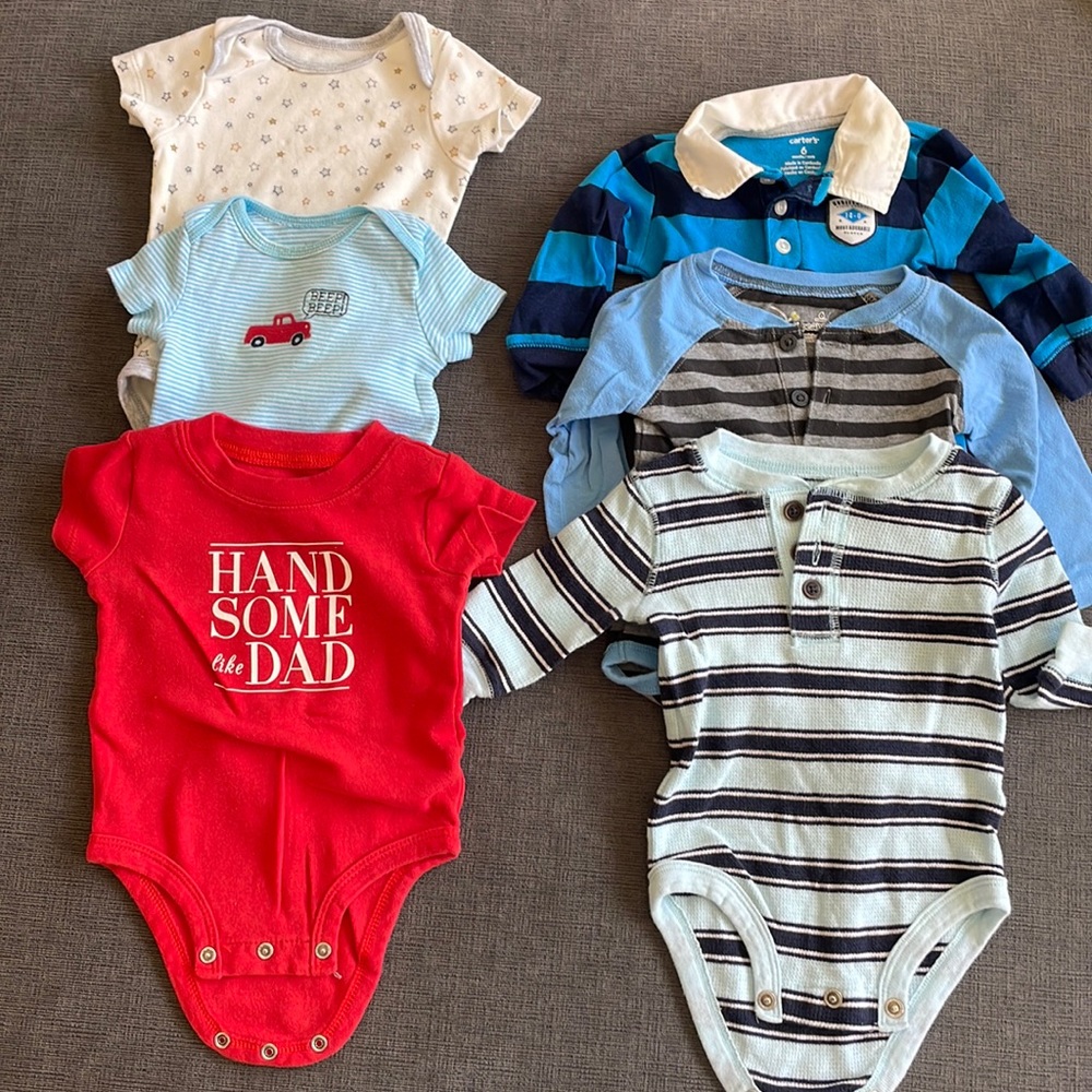 6-month onesies!